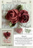 Sweet Roses Brooch Pattern