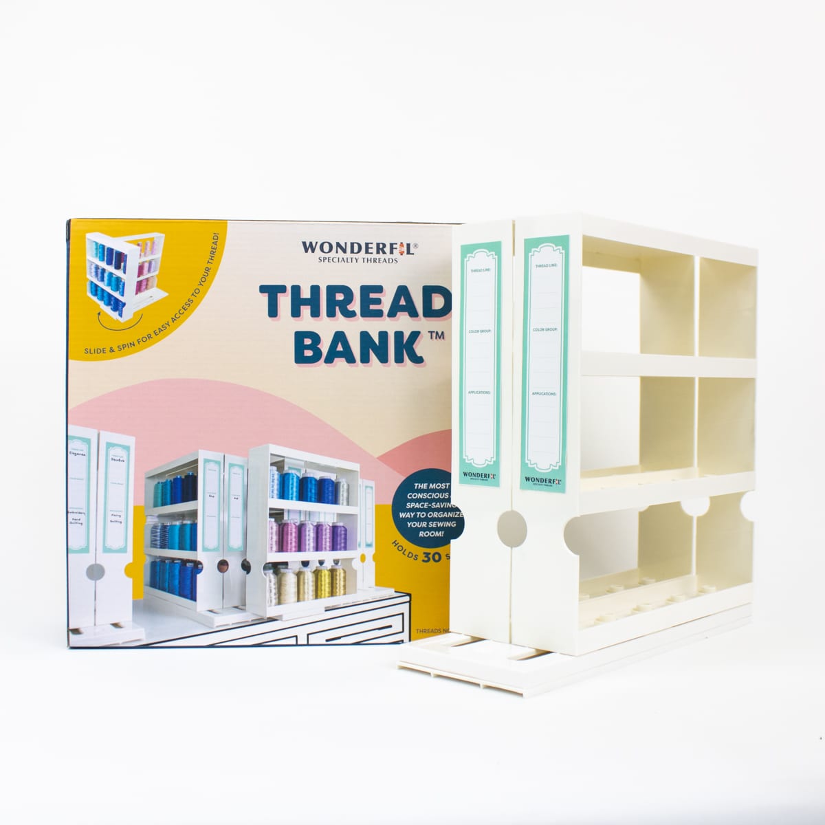 WonderFil Thread Bank – Thread Storage Cabinet (30 Spools)
