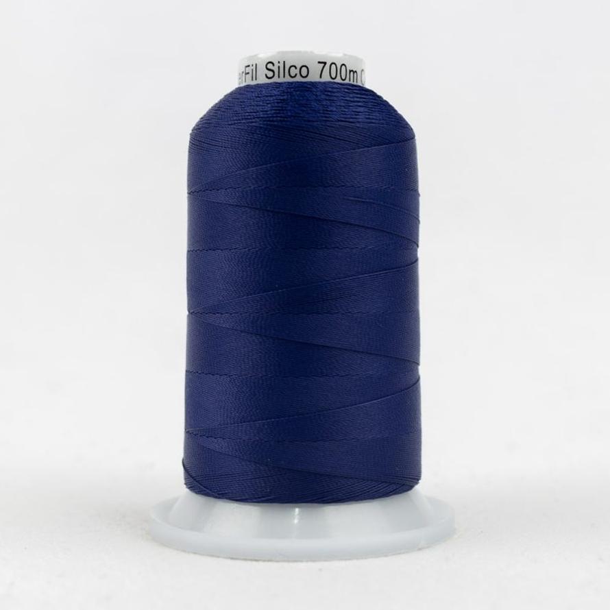 Thread - Lint-Free Cotton - Silco™ 35Wt - SC25 - Dark Blue - 700m/766yd