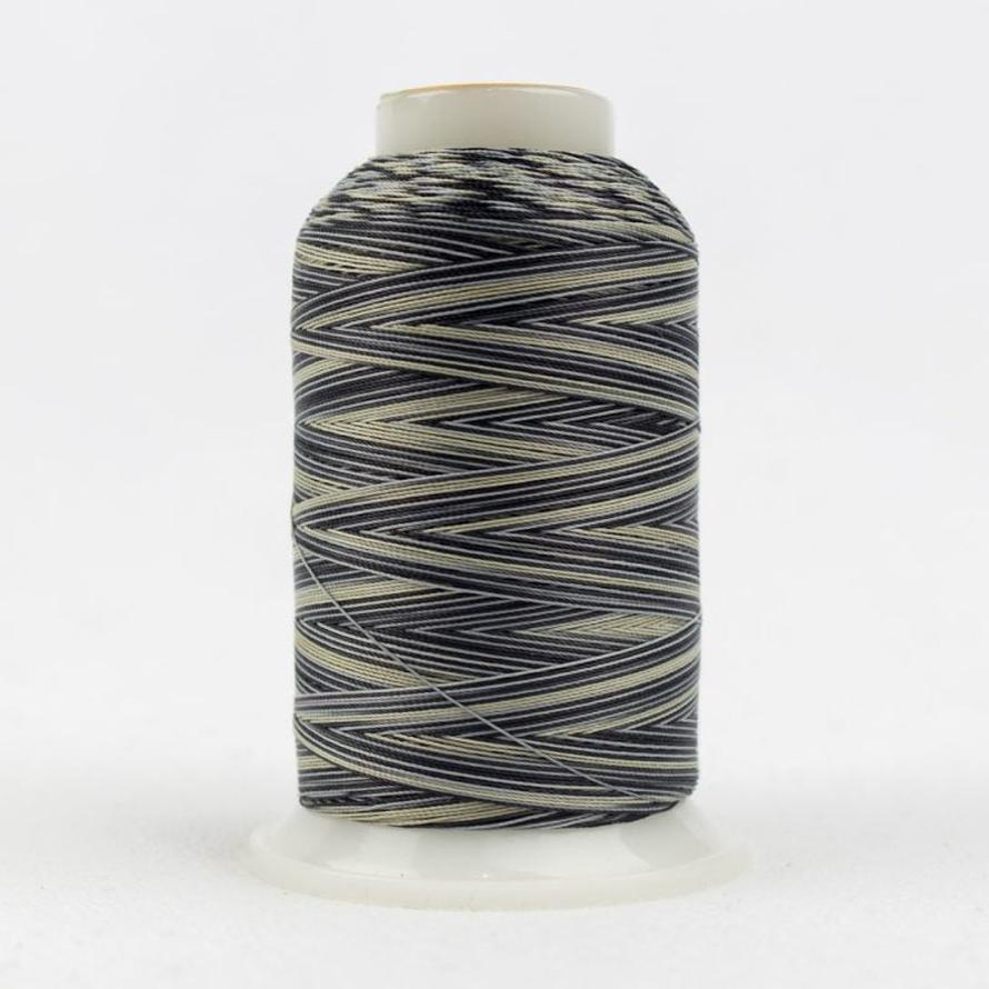 Thread - Lint-Free Cotton - Silco™ 35Wt - SCM01 - Beige/Grey/Soft Black - 700m/766yd