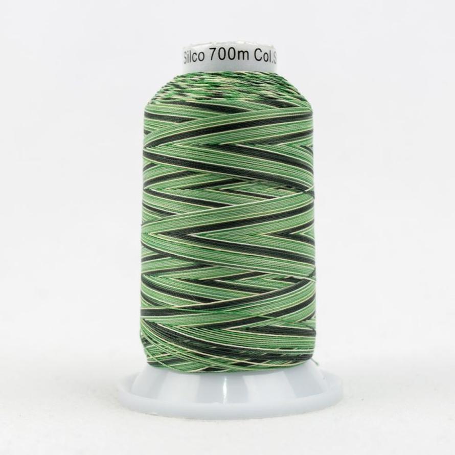 Thread - Lint-Free Cotton - Silco™ 35Wt - SCM08 - Greens/Tan - 700m/766yd