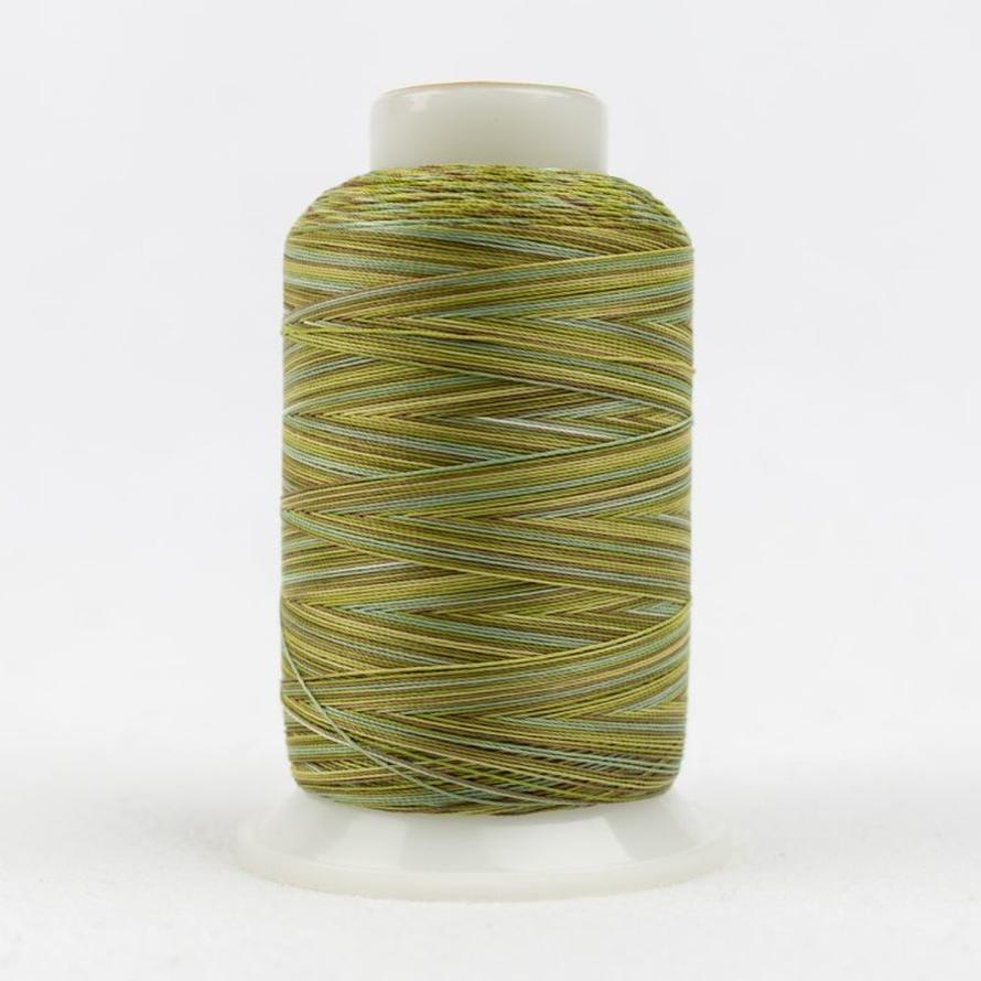 Thread - Lint-Free Cotton - Silco™ 35Wt - SCM15 - Brown/Green - 700m/766yd
