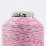 Thread - Lint-Free Cotton - Silco™ 35Wt - SCM20 - Light Pink/Pink - 700m/766yd