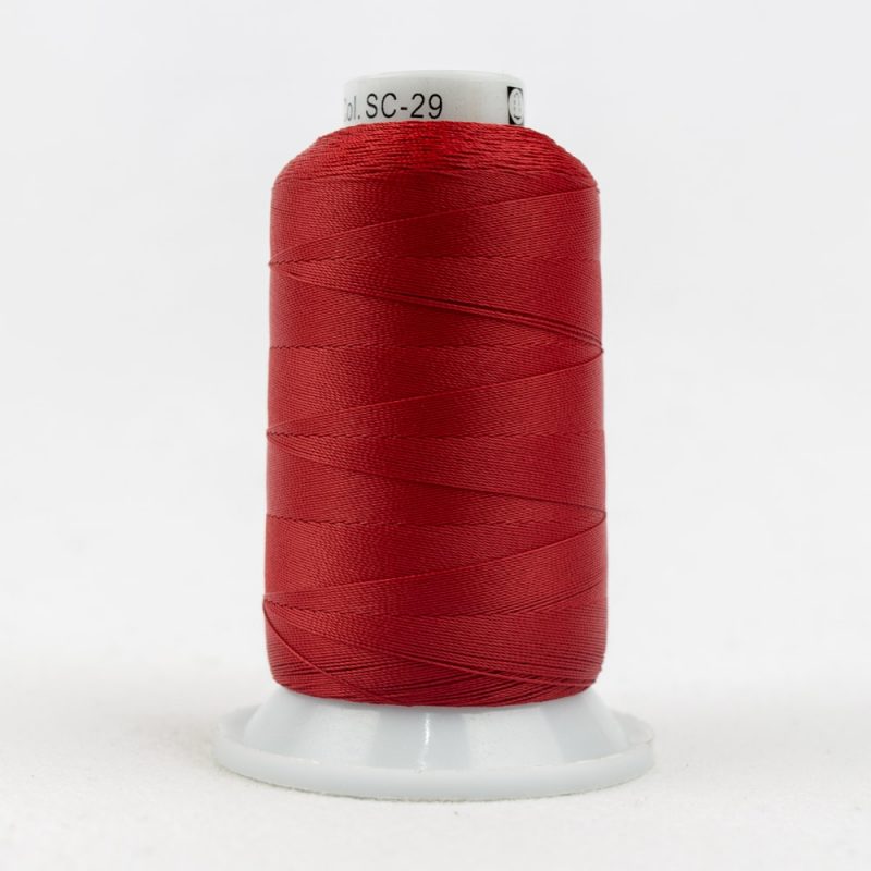 Thread - Lint-Free Cotton - Silco™ 35Wt - SC29 - Holiday Red - 700m/766yd