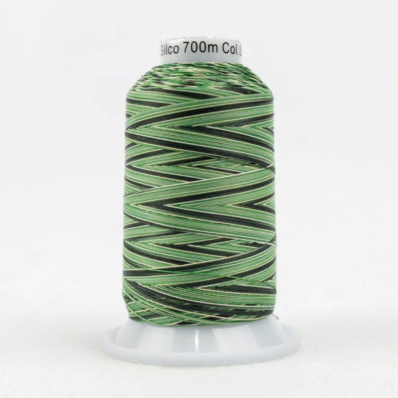Thread - Lint-Free Cotton - Silco™ 35Wt - SCM08 - Greens/Tan - 700m/766yd