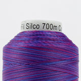 Thread - Lint-Free Cotton - Silco™ 35Wt - SCM19 - Purple/Blue/Red - 700m/766yd