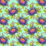Tula Pink Floral Reef – Friends & Anemones – Seafoam (PWTP265)