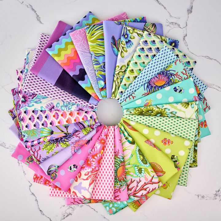 Tula Pink Floral Reef Fat Quarter Bundle 25 pieces Handcut (Preorder April/May 2026)