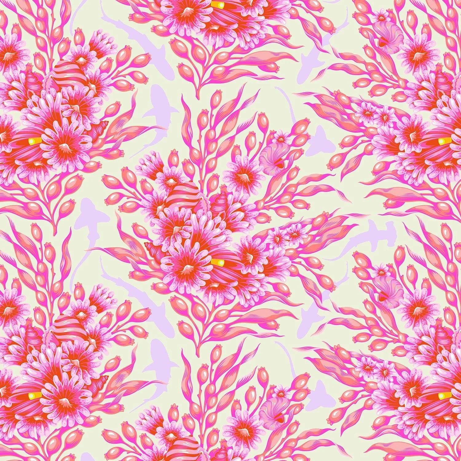 Tula Pink Floral Reef – Shadow Sharks – Delphine (PWTP267)