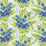 Tula Pink Floral Reef – Shadow Sharks – Marine (PWTP267)