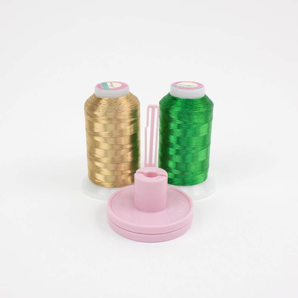 WonderFil Sew Simple Metallic Kit – 2 Spotlite Spools + Ulti