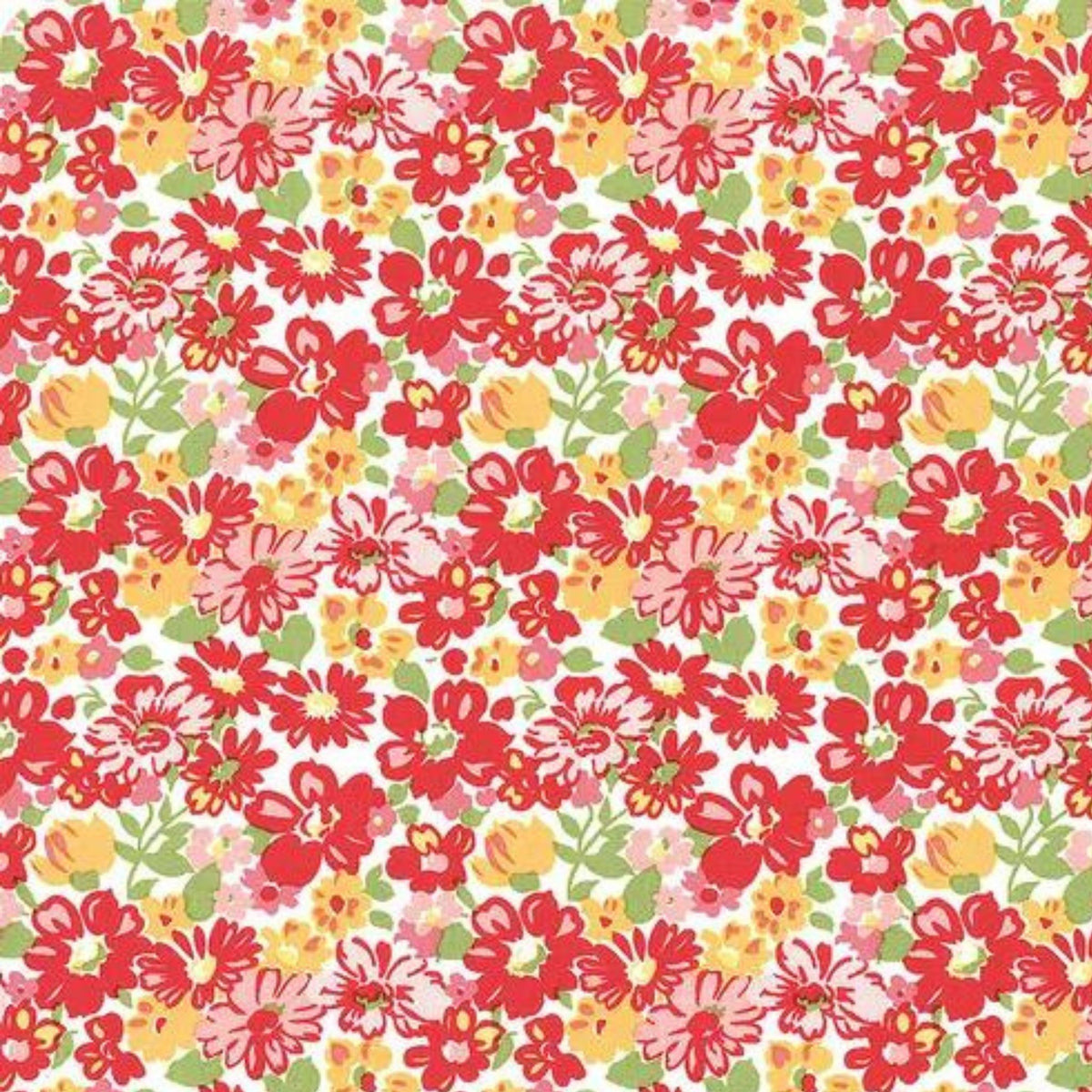 RILEY BLAKE FABRICS Bee Vintage Red Mildred 1282