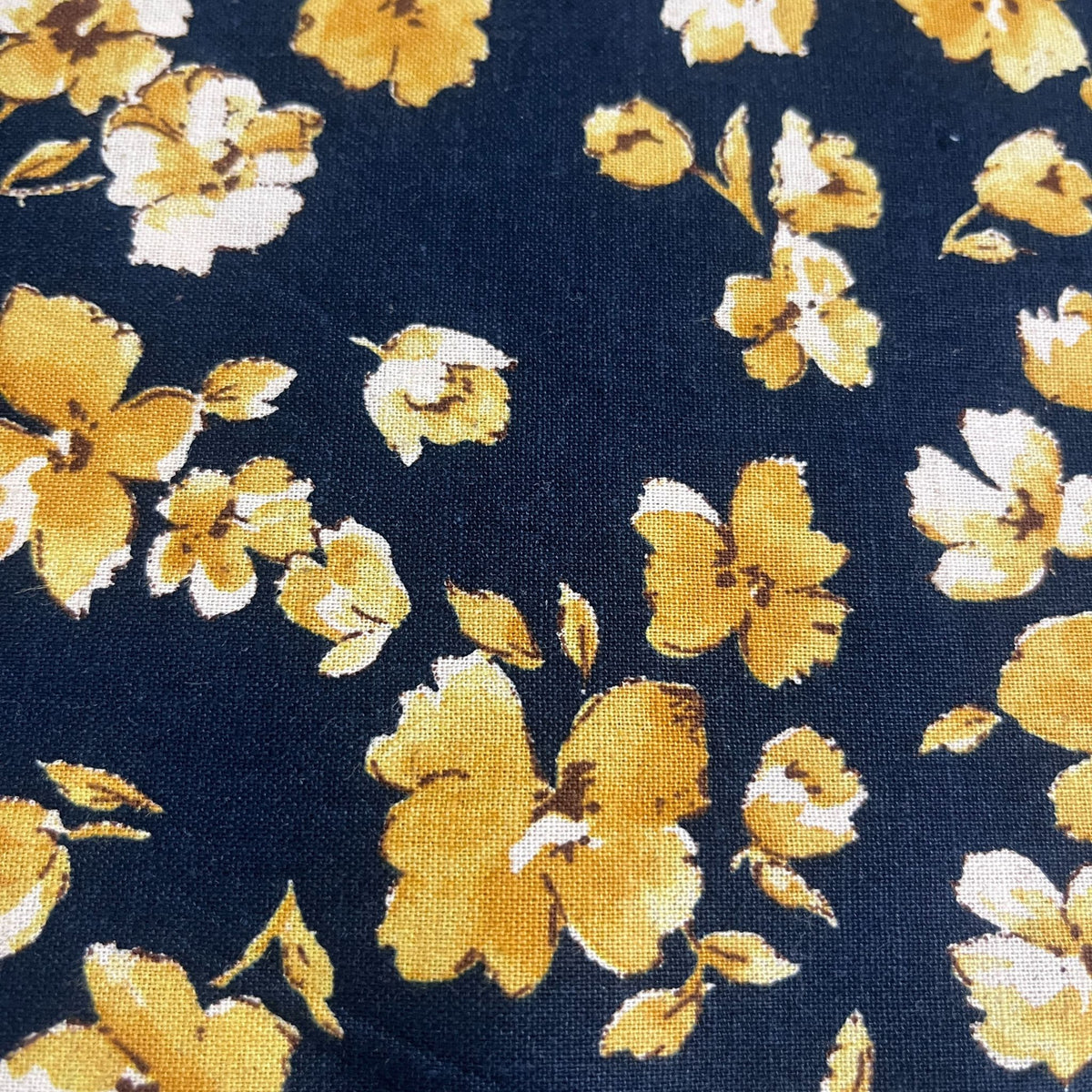 Floral Black with Yellow (1173)