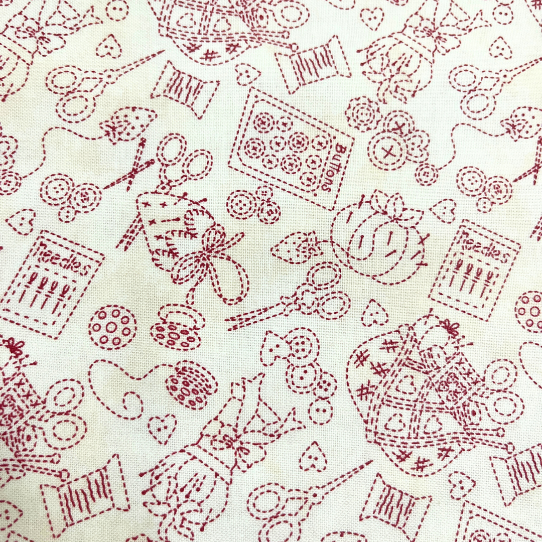 The Lloyd Curzon The Little Things 2184 100% Cotton Fabric WOF 110cm- 112cm
