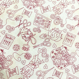 The Lloyd Curzon The Little Things 2184 100% Cotton Fabric WOF 110cm- 112cm