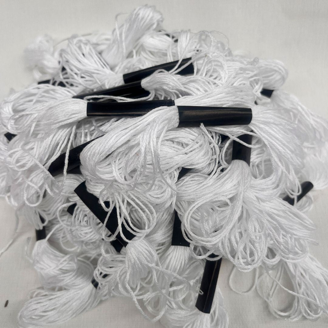 Embroidery Thread White