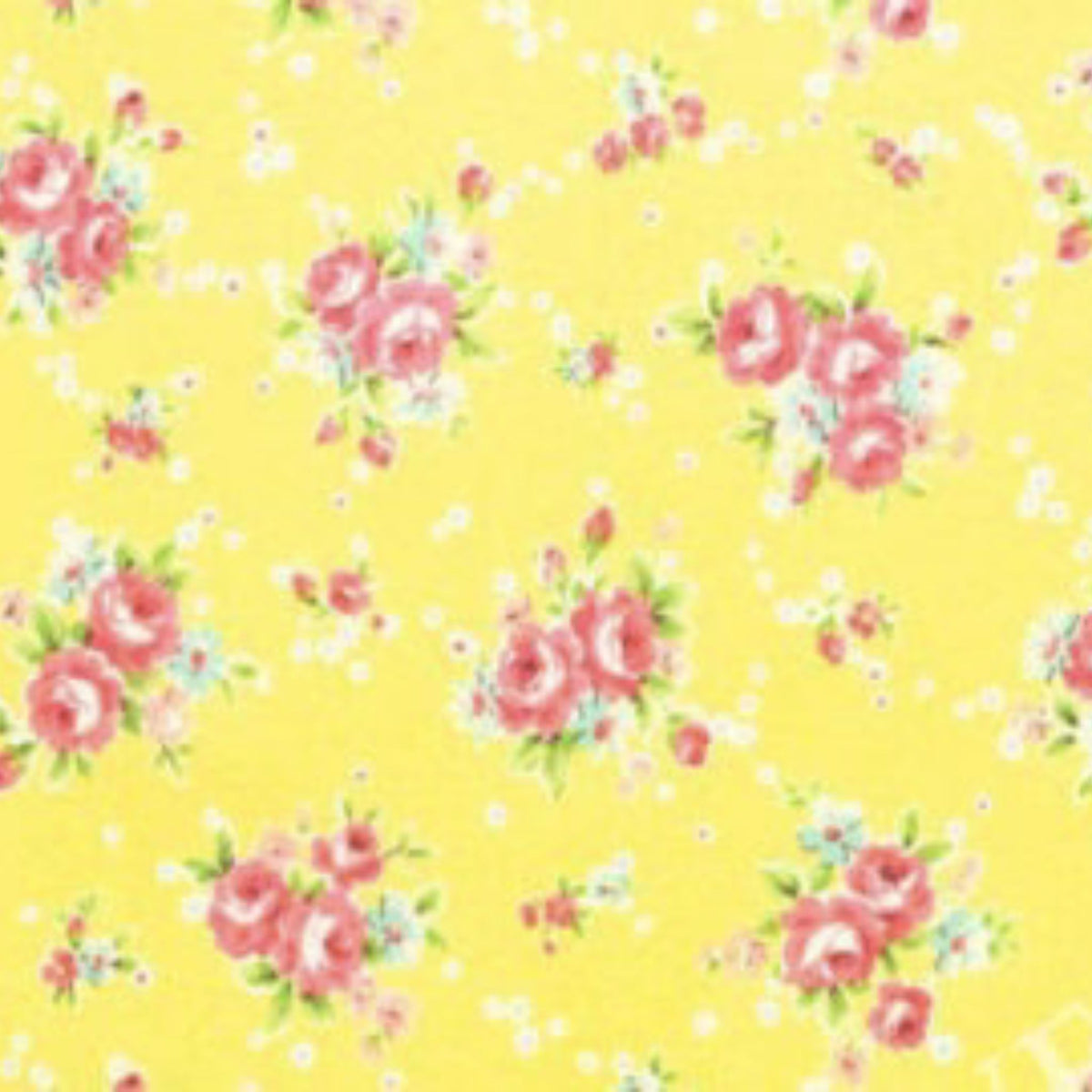 Yuwa Cotton Fabric Roses on (1231)