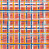 Nerida Hansen Organic Around Oz Map Check Fabric Coastal - Plaid - Orange, Blue, Mint, White, Salmon, Yellow, Coral  (1239)