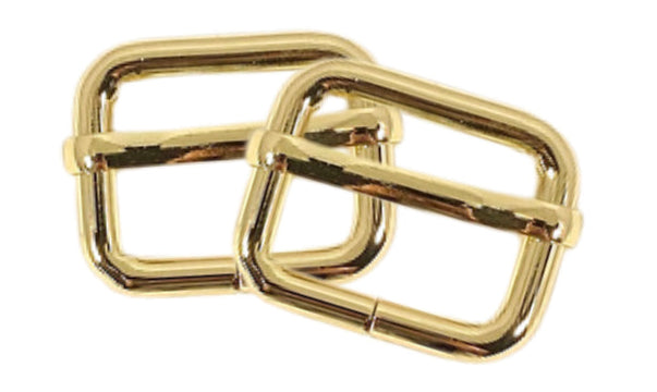 Voodoo Bag Hardware Slide Adjusters 25mm Gold - 2pk