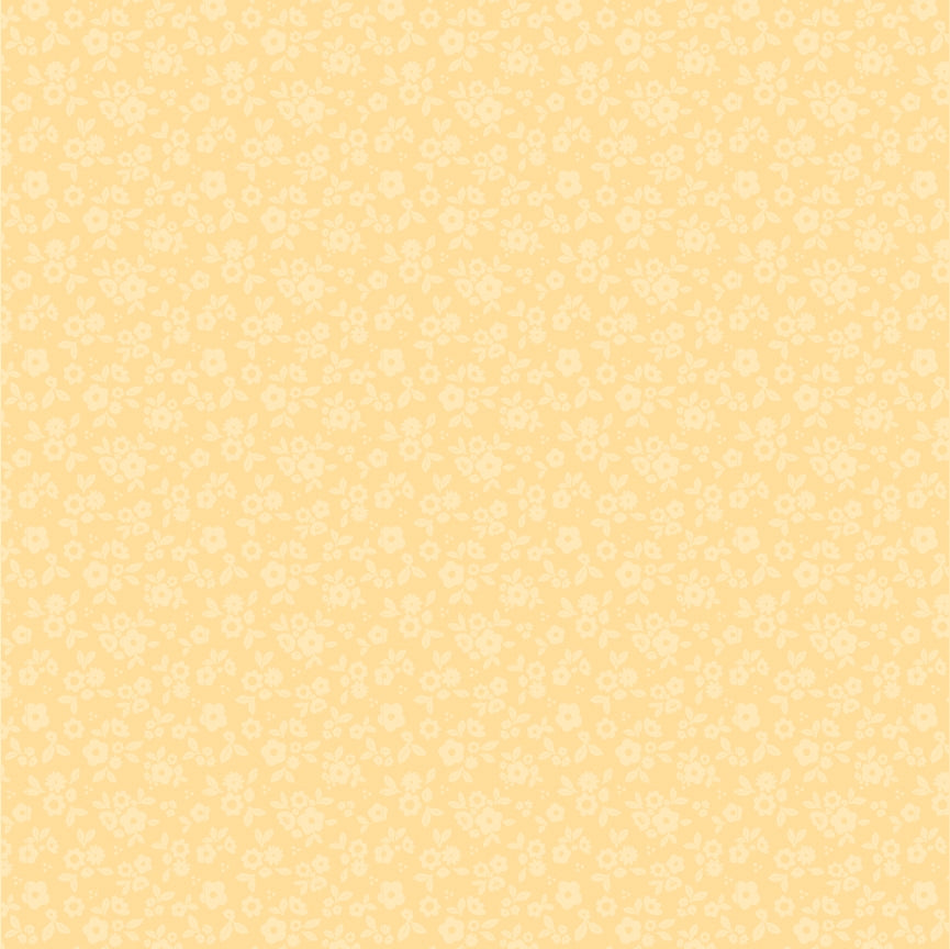 Goose Creek Gardens – Soft Breeze Yellow WF20813 - 100% Cotton