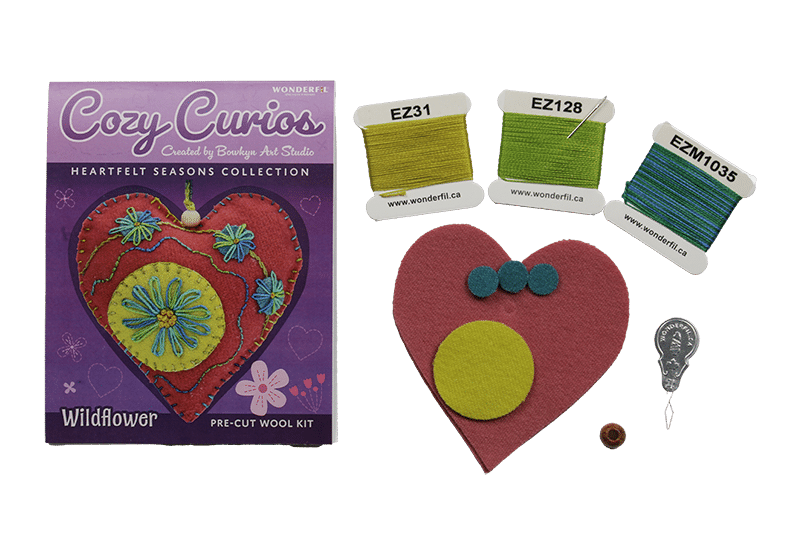 WonderFil Cozy Curios – Heartfelt Seasons Wool Kit