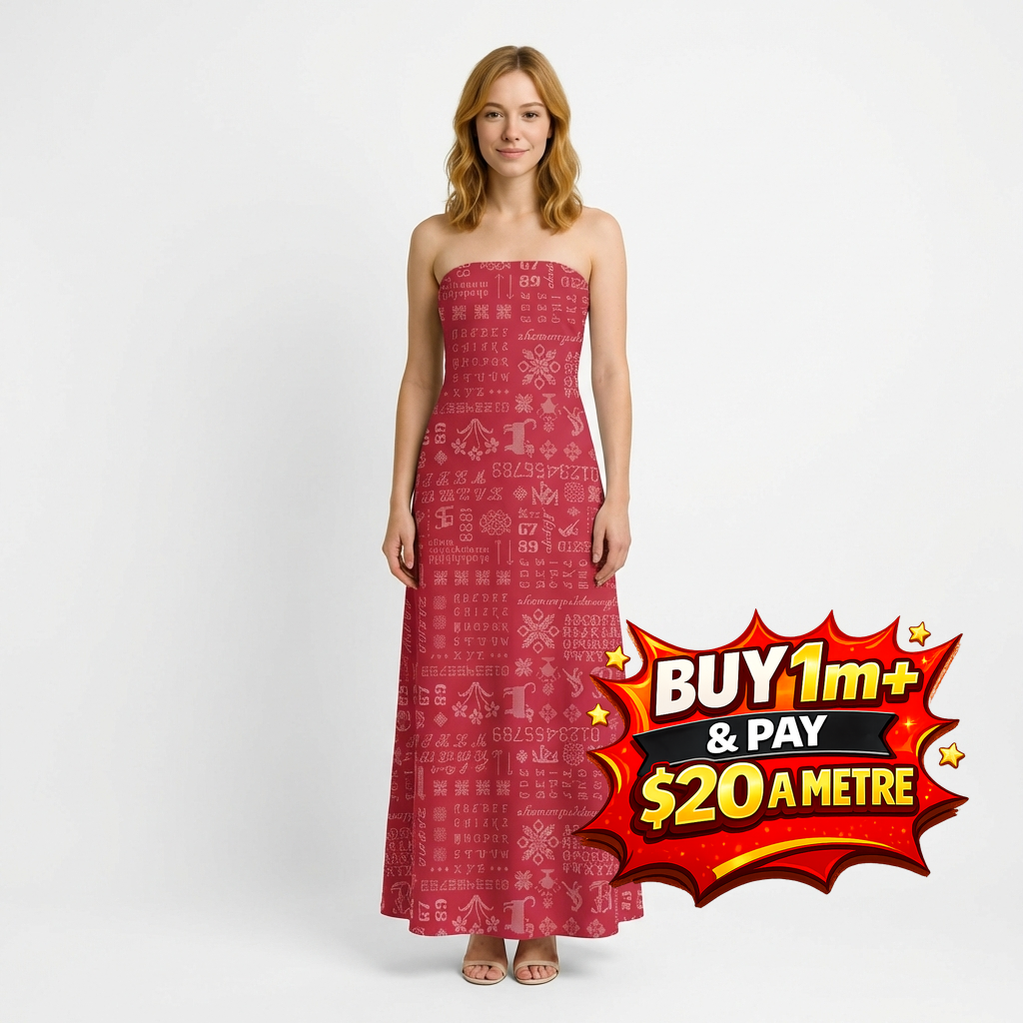 PIECE & PLENTY C15872-BERRY 100% COTTON