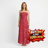 PIECE & PLENTY C15872-BERRY 100% COTTON