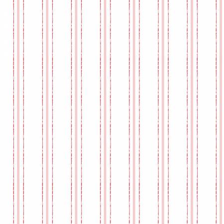Ladybug Mania – Y3178-1 Stripe White - 100% Cotton Fabric