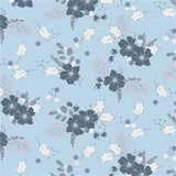 Winter Gardens – Main Floral Light Denim Y4126-87 - 100% Cotton