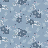 Winter Gardens – Main Floral Denim Y4126-88 - 100% Cotton