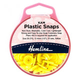 Hemline KAM Plastic Snaps Yellow - per Pack of 25