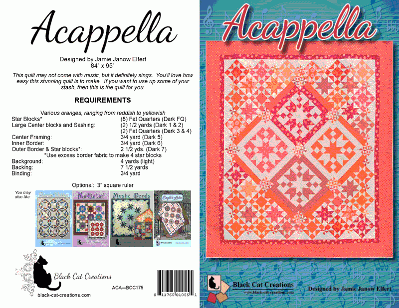 Acappella Quilt Pattern