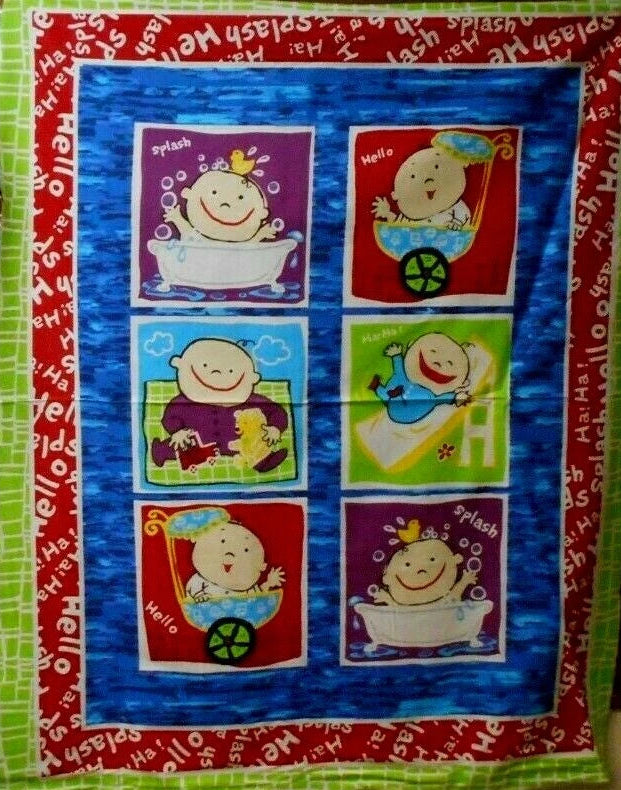 Baby Blocks Fabric Panel
