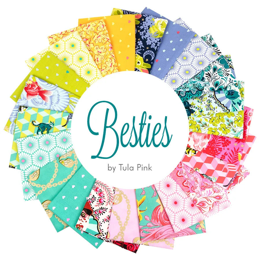 TULA PINK BESTIES 1/2 mtr Bundle - FULL COLLECTION, NEW