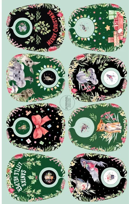 Devonstone Collection Bush Christmas Baby Bib Panel