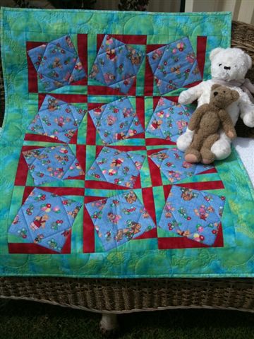 Teddy Vertical Join Technique Quilt Pattern