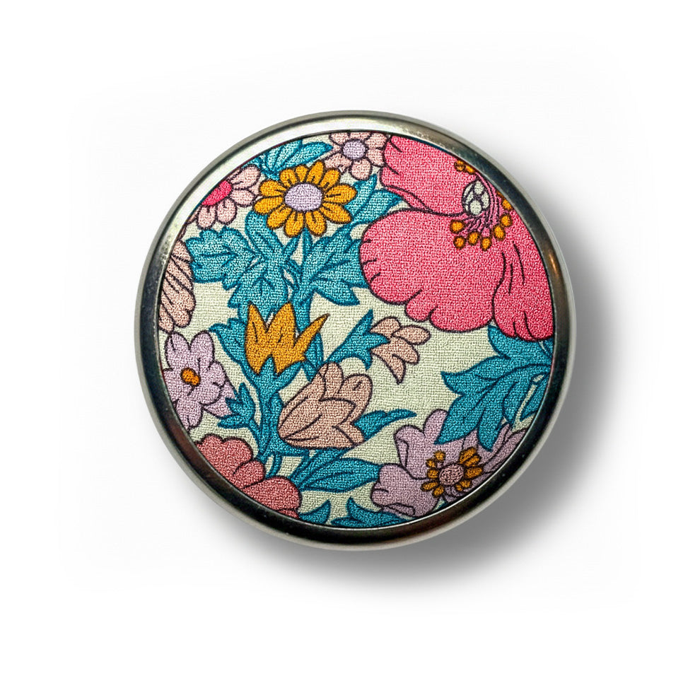 Tana Lawn Liberty Pin Cushion and Coloured Pin Gift Set