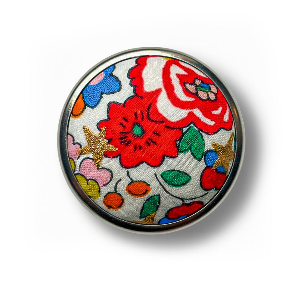 Tana Lawn Liberty Pin Cushion and Coloured Pin Gift Set