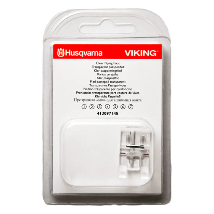 Husqvarna Viking 3mm Clear Piping Foot 413097145