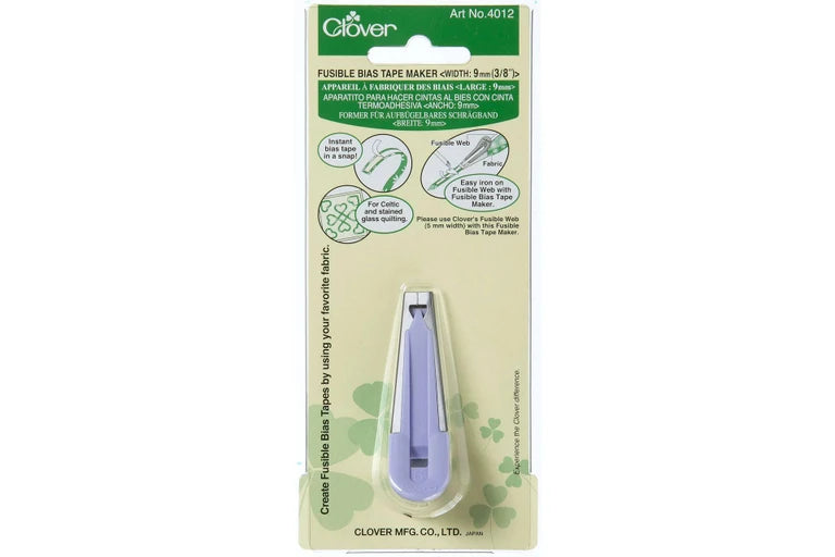 Clover Fusible Bias Tape Maker 9mm 3/8". MAUVE