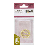 Birch D Rings Gold 20mm