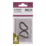 Birch D Rings Silver 20 mm