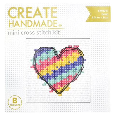 Create Handmade Starter Tapestry Kit - Rainbow Heart