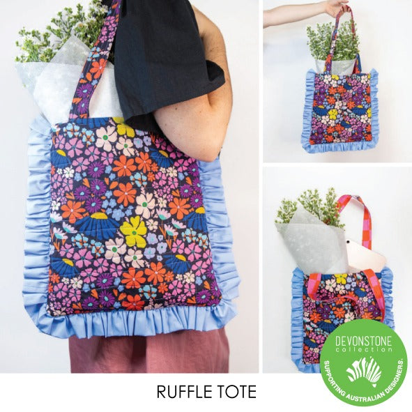 Ruffle Tote free pattern