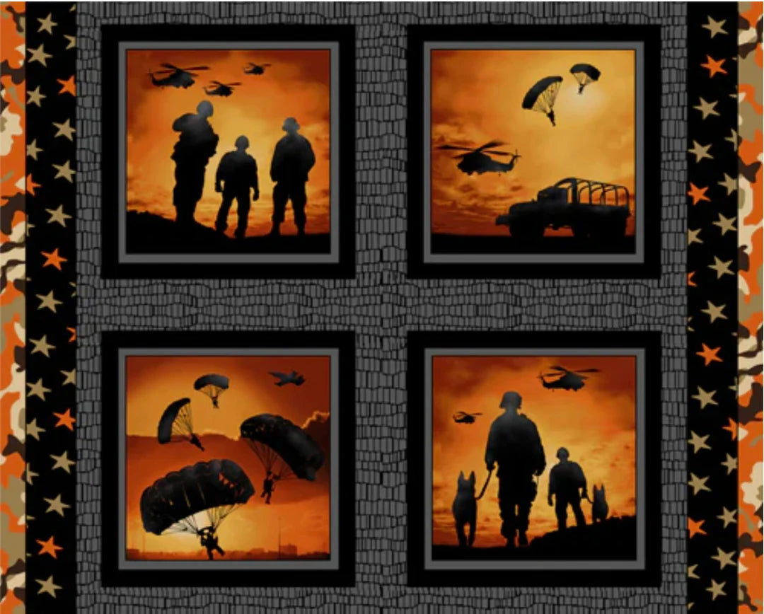 Defenders of Freedom - Panel with 4 Blocks