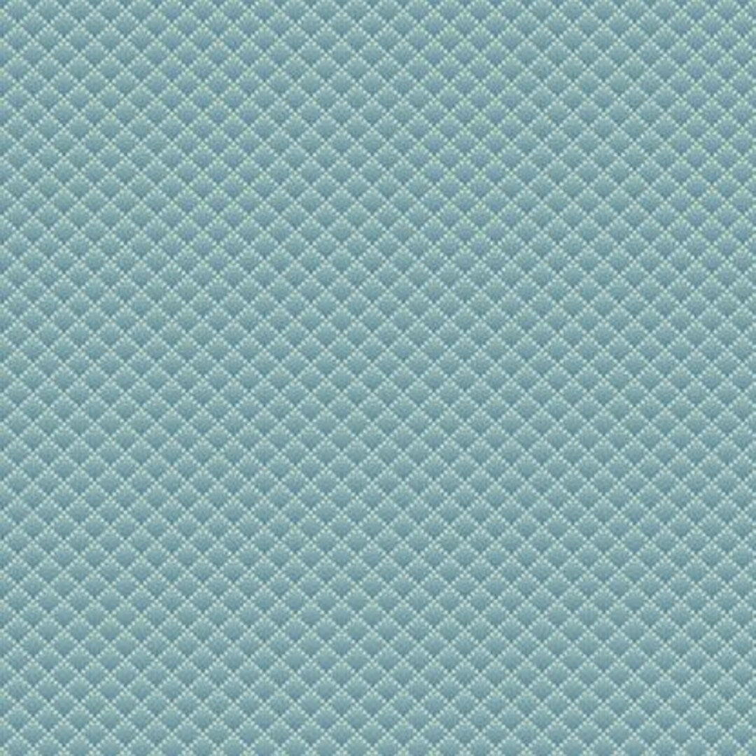 Max and Louise Sienna Tufted in Teal (Blue) # 695-T -Cotton Fabric 100%
