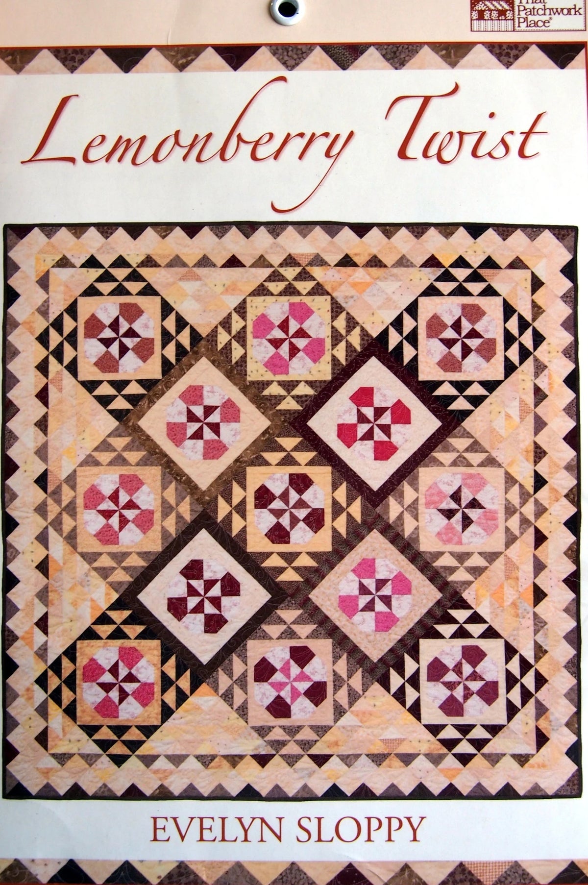 Lemonberry Twist By Evelyn Sloppy Quilt Pattern Packet 2006