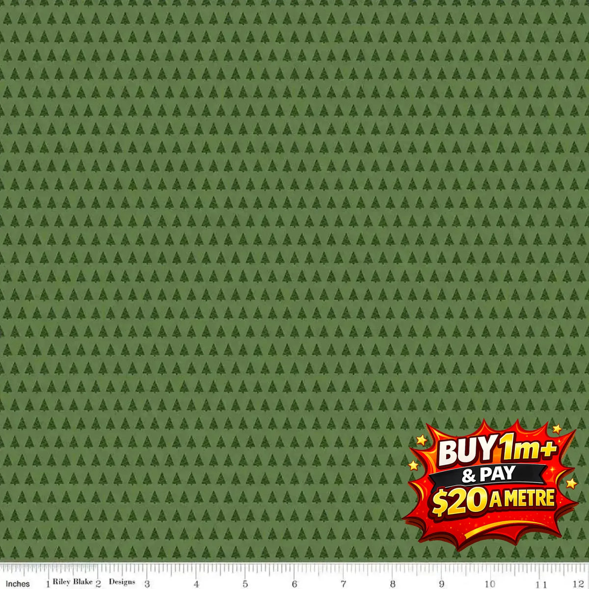 MORE CHRISTMAS WISHES - C16555-GREEN - 100% COTTON