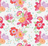 C17450-WHITE FLOURISH 100% Cotton