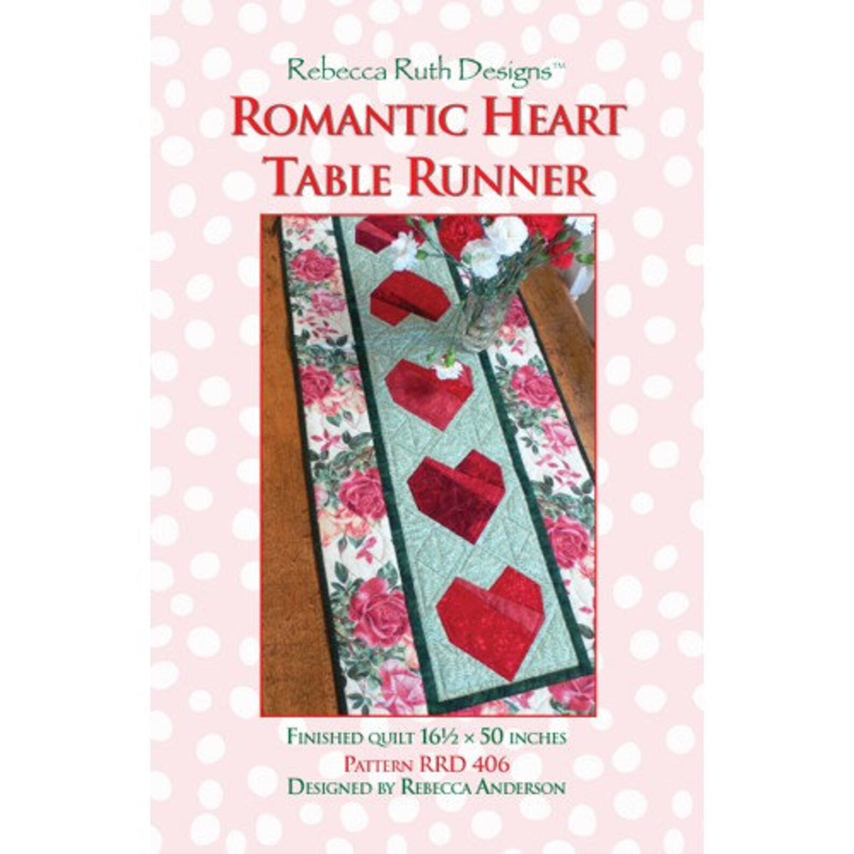 Romantic Heart Runner sewing pattern